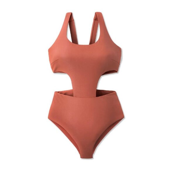 NWT WET Swimwear Kristen One Piece Monokini In Copper - XS - Picture 1 of 12